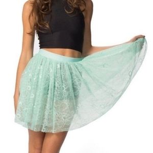 Blackmilk Mint Lace Pixie Skirt